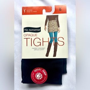 No nonsense Opaque Tights size small black